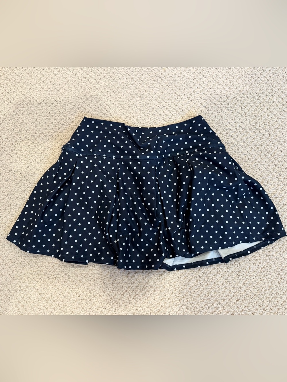 Gilly Hicks Navy Polka Dot Skater Skort